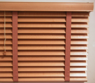 wooden blinds