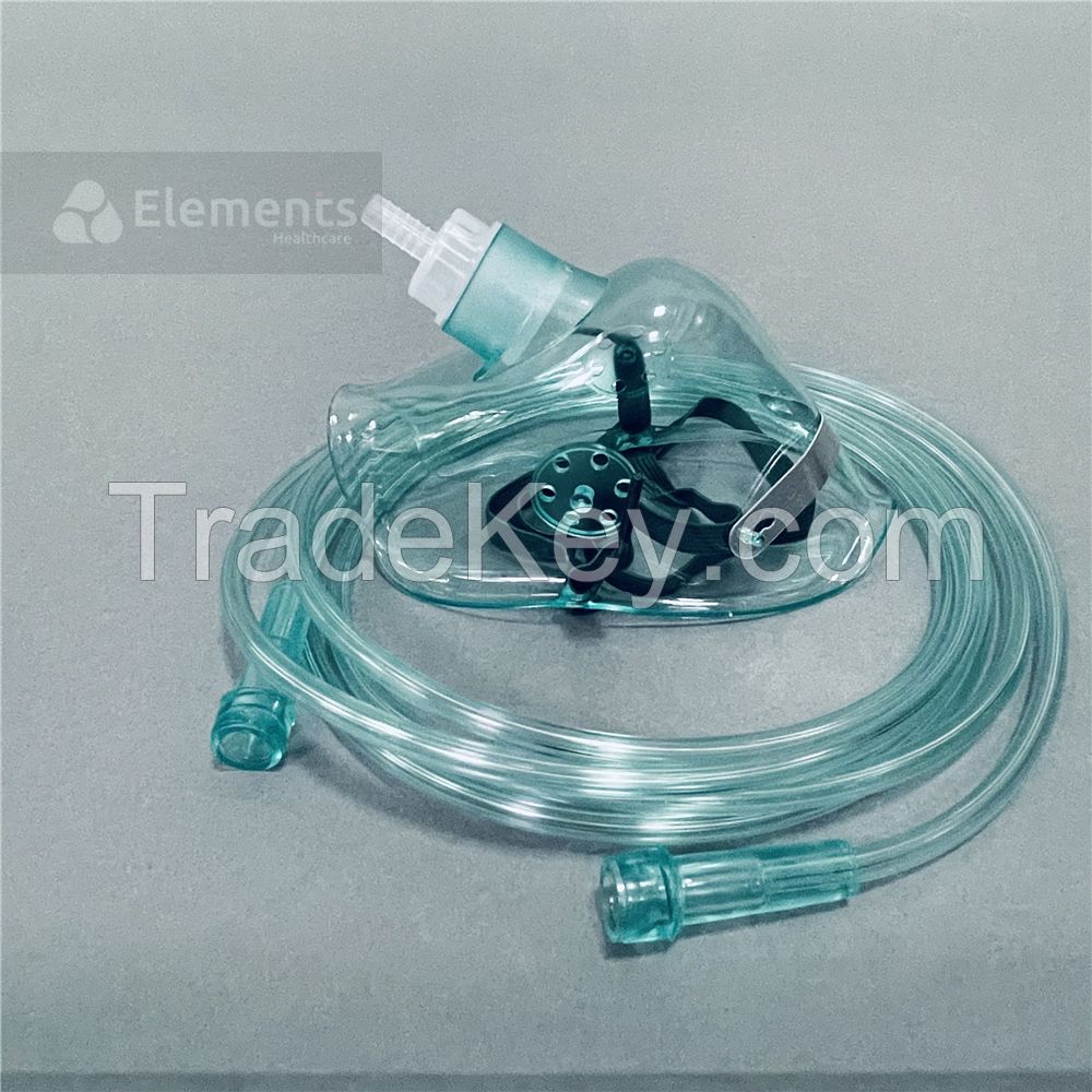 Medical gas mask oxygen with tubing Cheap Price oxygen therapy