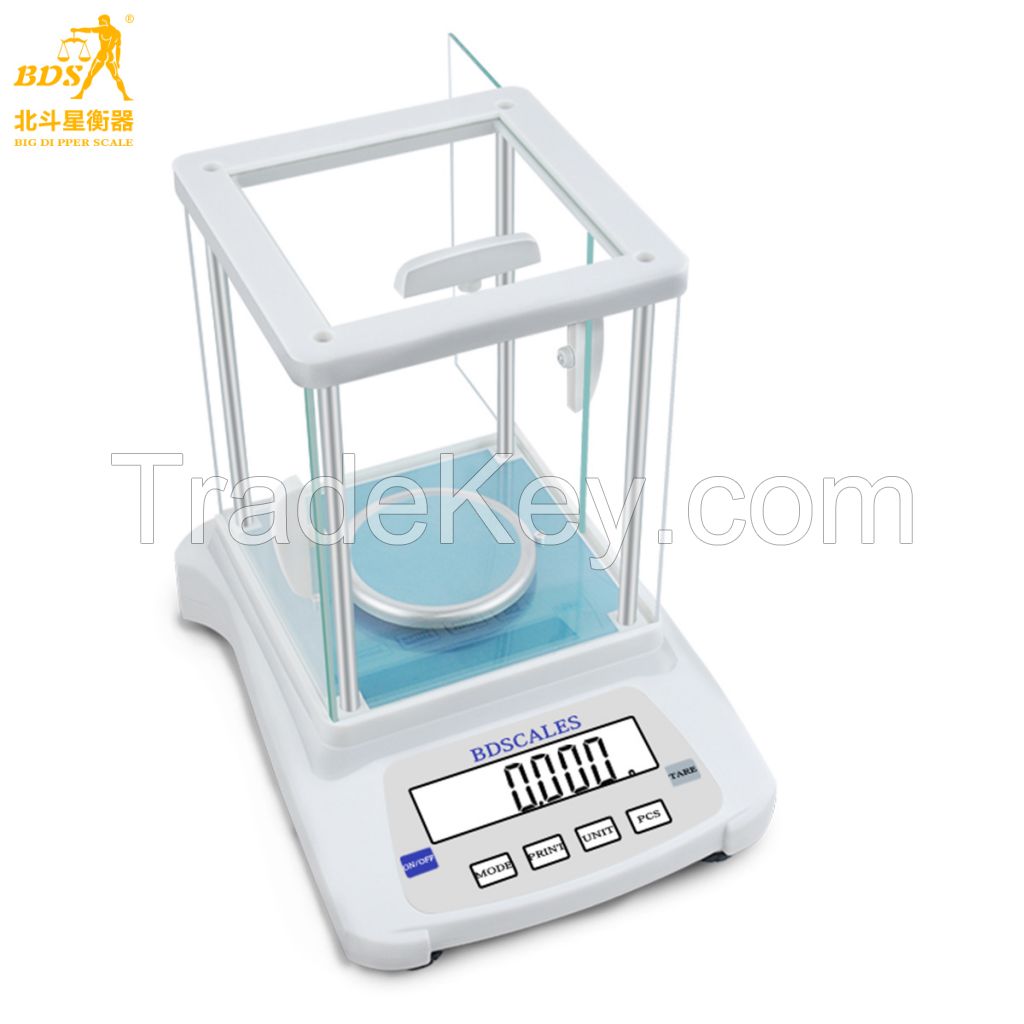 BDS-high sensor 0.001g electronic analytical balance  LCD sceen jewelry balance