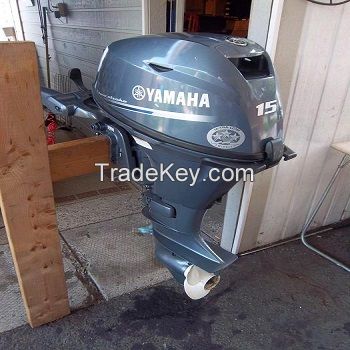 Free shipping Used Yamaha, 15 HP 4-Stroke Outboard Motor Engine