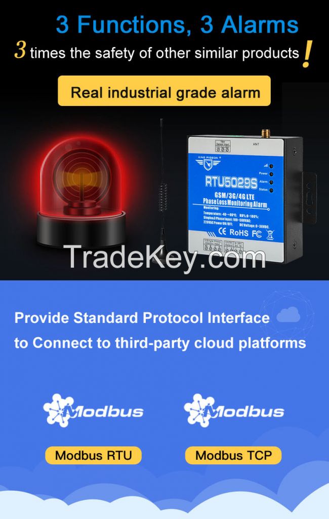 RTU5029S Modbus RTU Power Failure Monitoring Alarm System IOT Gateway