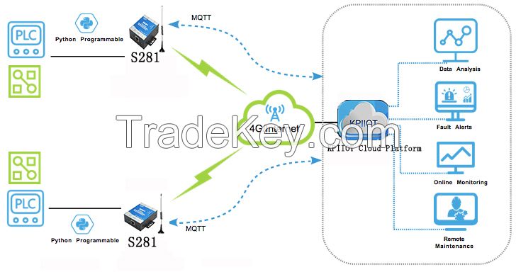 S281 Cellular GPRS 3G 4G Ethernet Modbus Lora Gateway