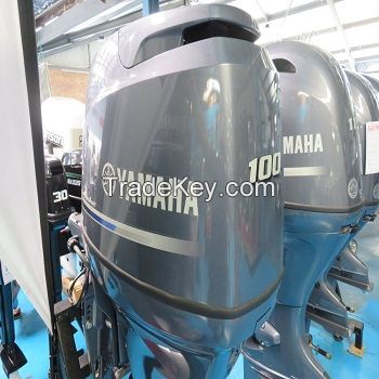 Used Yamaha 100HP 4-Stroke Outboard Motor Engine