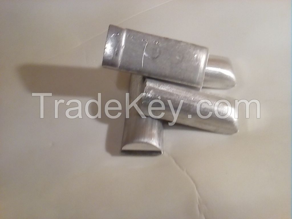 High purity aluminum ingots (grades A5N, A5N5, A6N)