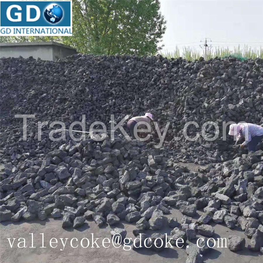 foundry coke 80-120mm 90-150mm 150-300mm from China for blast furnace smelting of nonferrous metals