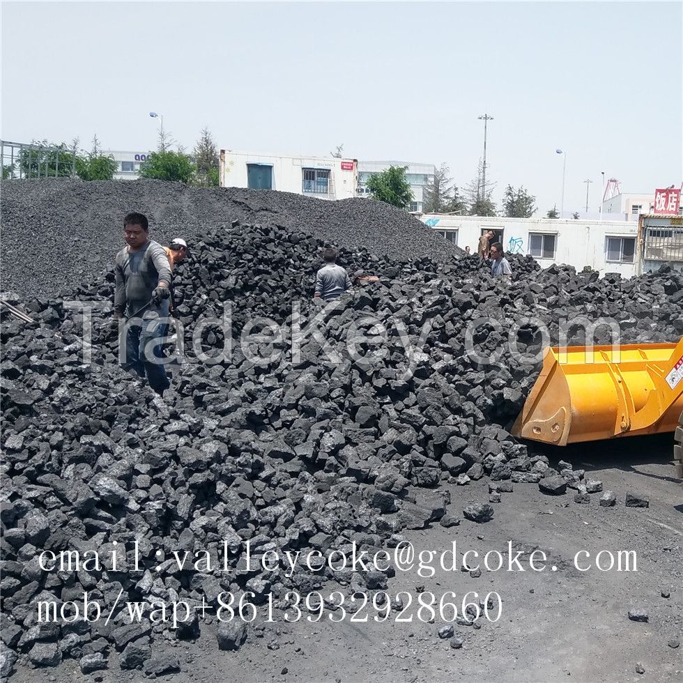 China foundry coke / coke fuel for steel making and casting iron plants size 80-120mm 90-150mm