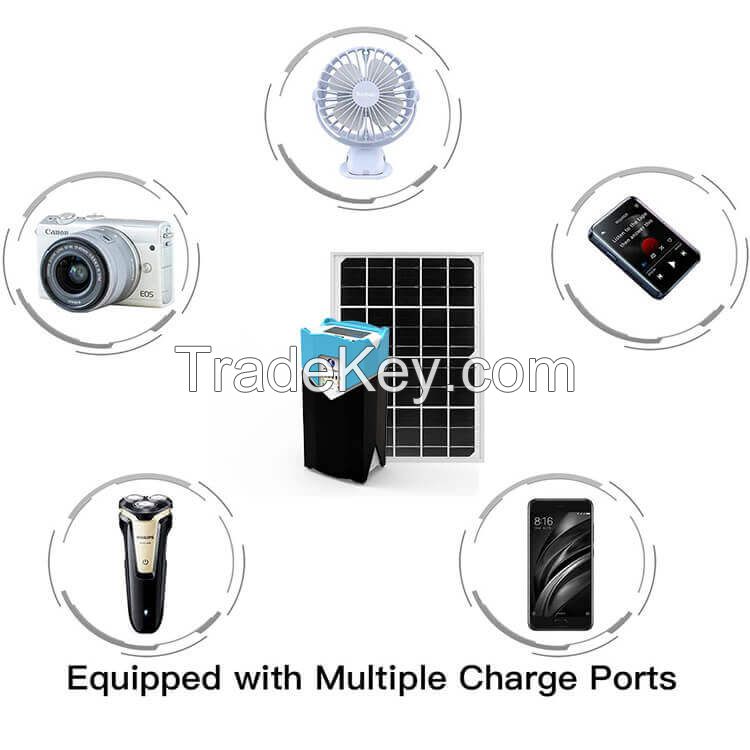 ZONERGY PORTABLE MINI 20W SOLAR PANELS with LFP BATTERY POWER BANK SUPPORT CHARGING DC OUTPUT