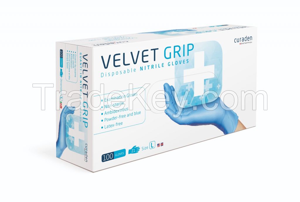 Nitrile VELVET GRIP blue (Premium)