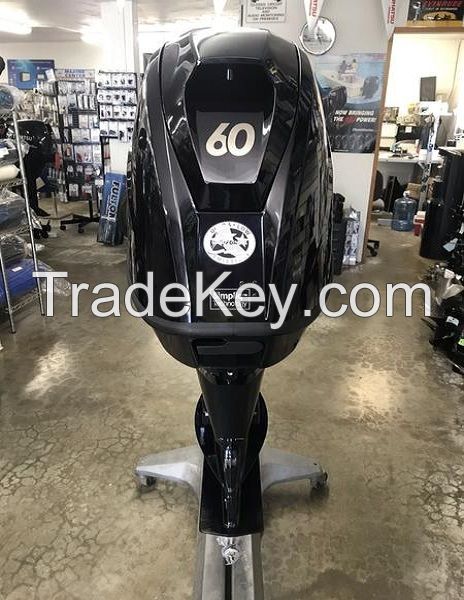 Free Shipping Used Tohatsu 60 HP 4-Stroke Outboard Motor Engine