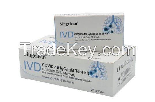 Singclean COVID-19 Igg/IgM Test Kit (Colloidal Gold Method)