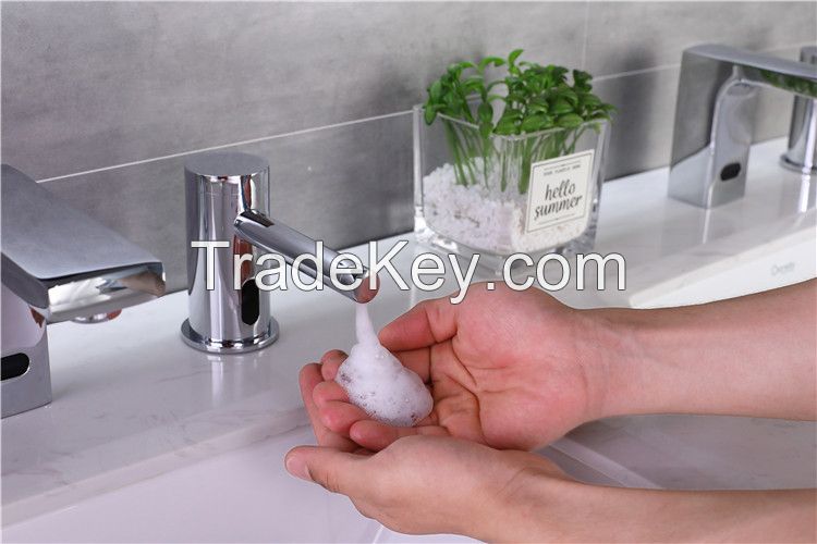 Deck mount Sensor Soap Dispenser, Automatic Faucet Soap Dispenser