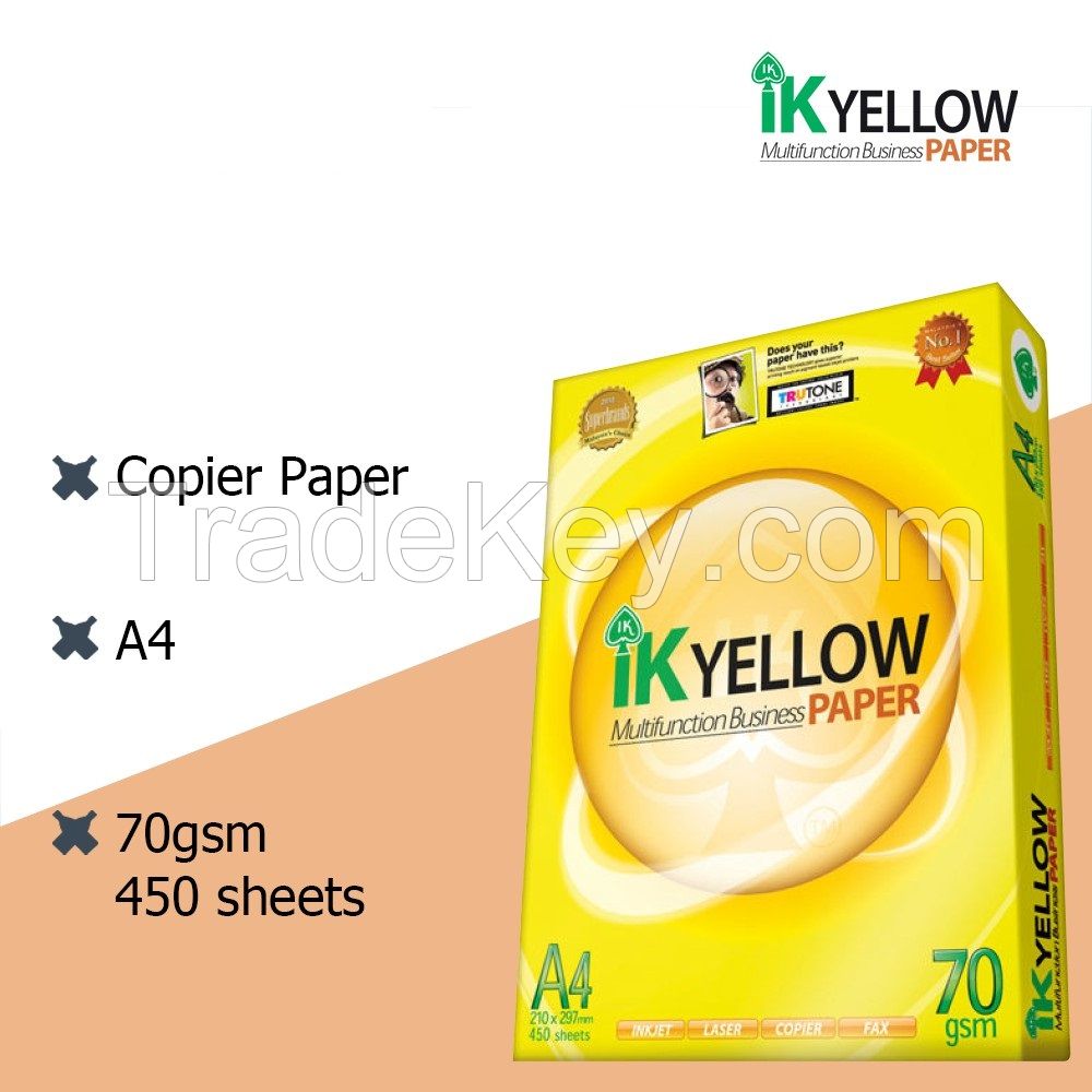 IK Yellow A4 Copy Paper 70gsm/75gsm/80gsm