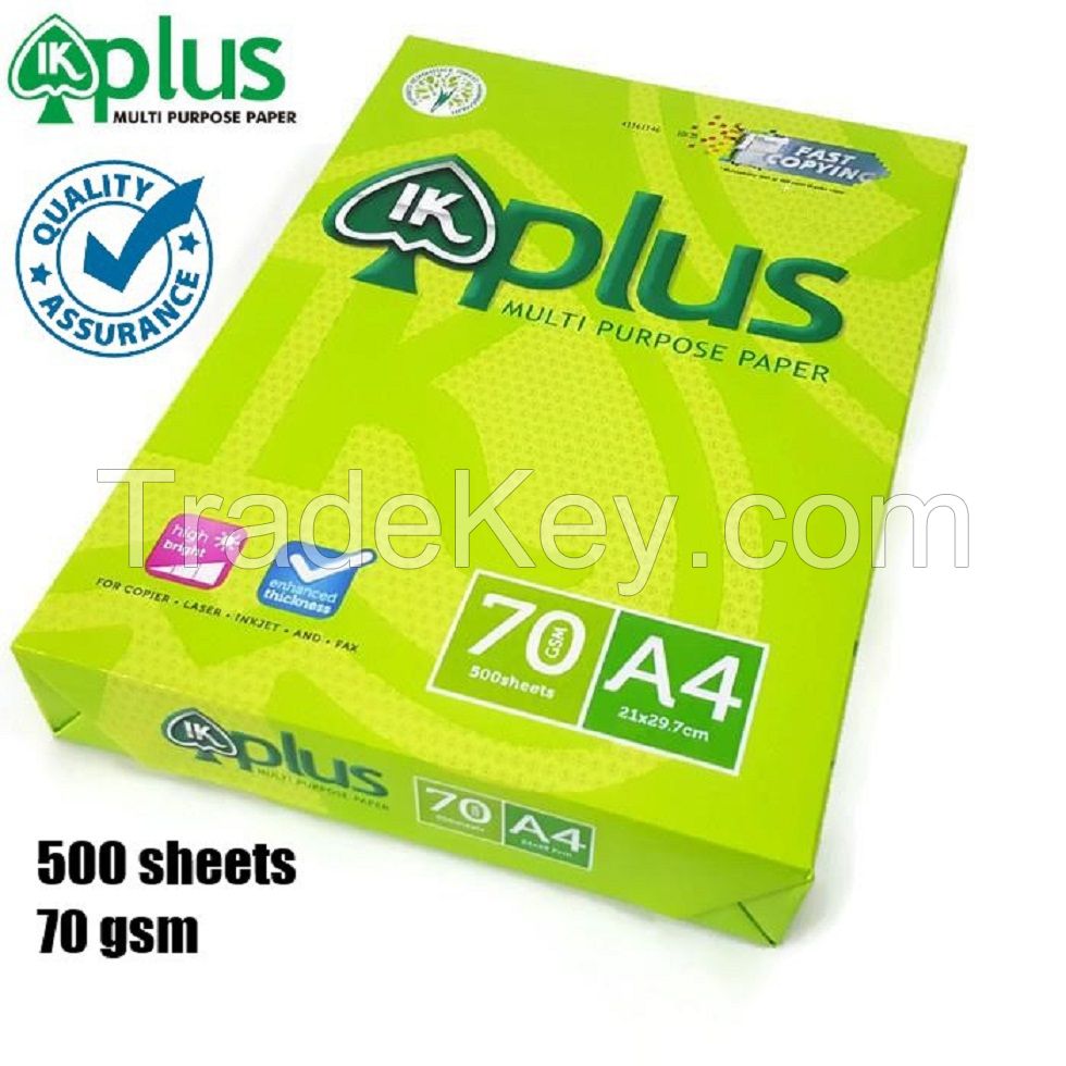 IK Plus Multi Purpose Copy Paper A4 70gsm/75gsm/80gsm