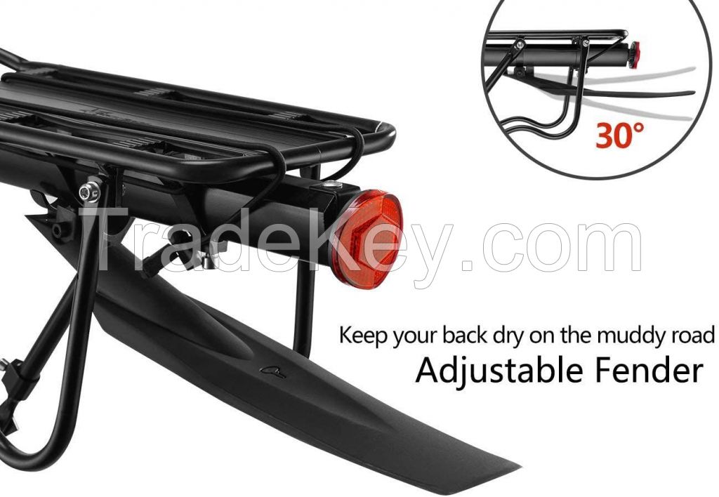 Bicycle Cargo Rack Mountain Bike Fender Board Quick Release Carrier Rear Rack Alloy Black