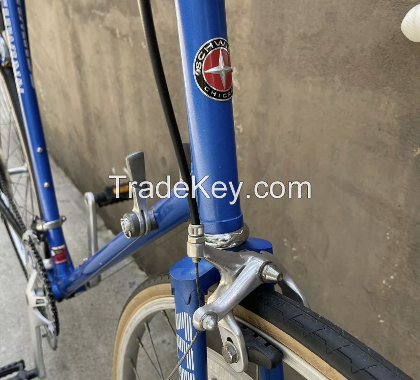 VINTAGE BLUE SCHWINN TRAVELER ROAD BIKE 63.5CM FRAME EXAGE GROUPSET