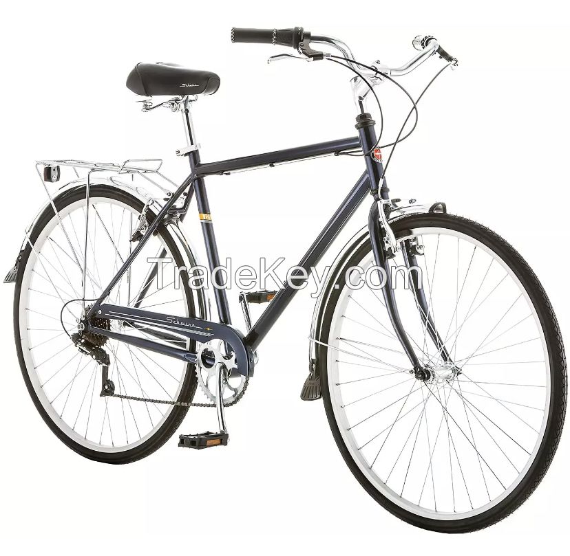 SCHWINN WAYFARER ADULT BIKE HYBRID RETRO-STYLED CRUISER, STEP-OVER OR STEP-THROUGH FRAME OPTION, 7-SPEED DRIVETRAIN, REAR RACK, 700C WHEELS