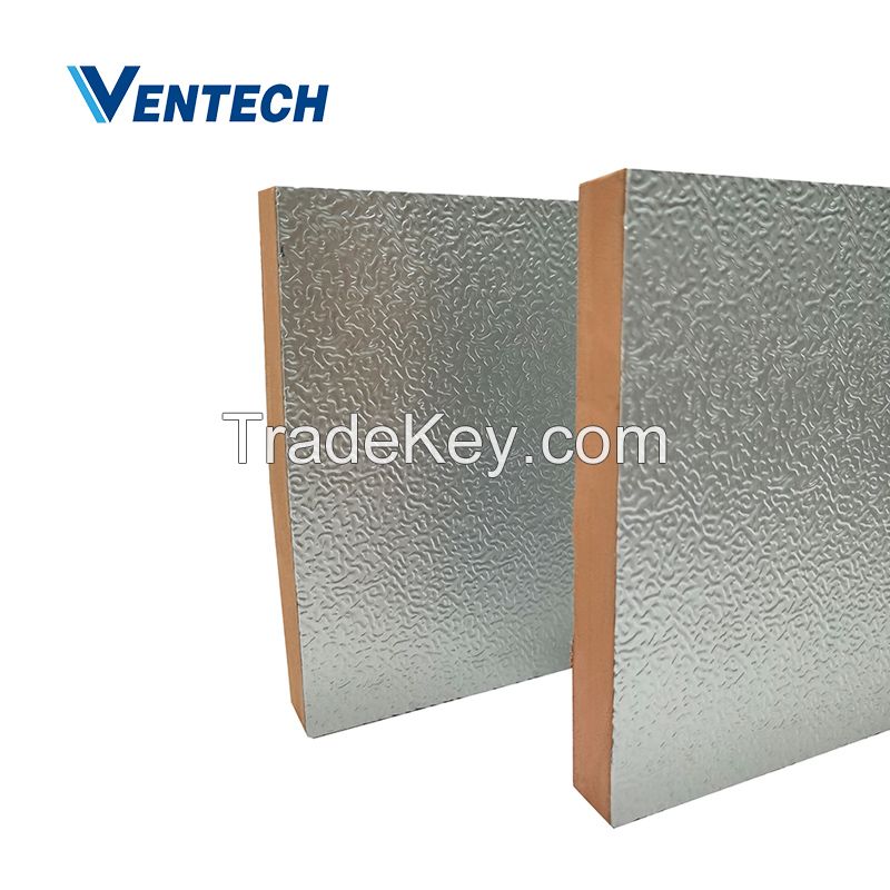 Thickness 20mm aluminium foil Phenolic insulation air duct panel