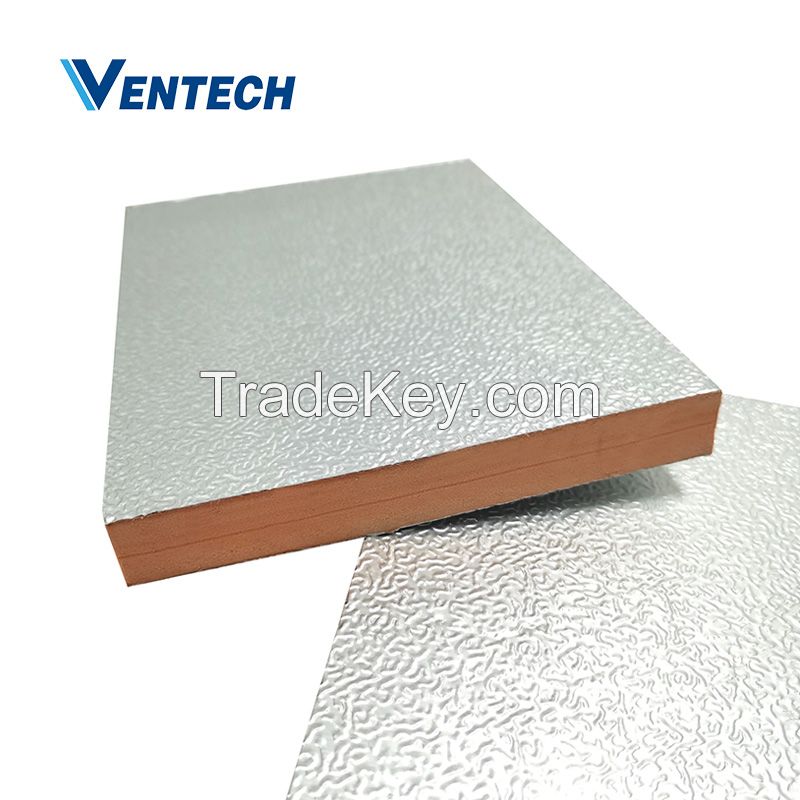 Thickness 30mm aluminium foil Phenolic insulation air duct panel