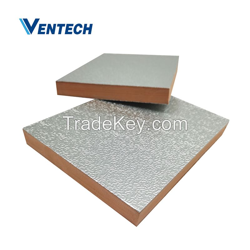 Phenolic insulation air duct panel for HVAC system