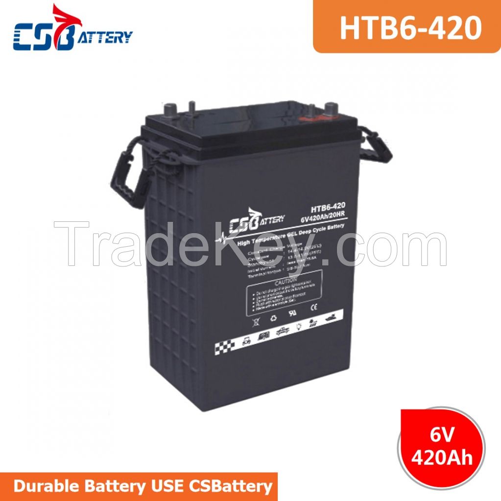 CSBattery 6v420ah Deep Cycle GEL Battery for solar/Wind/ups