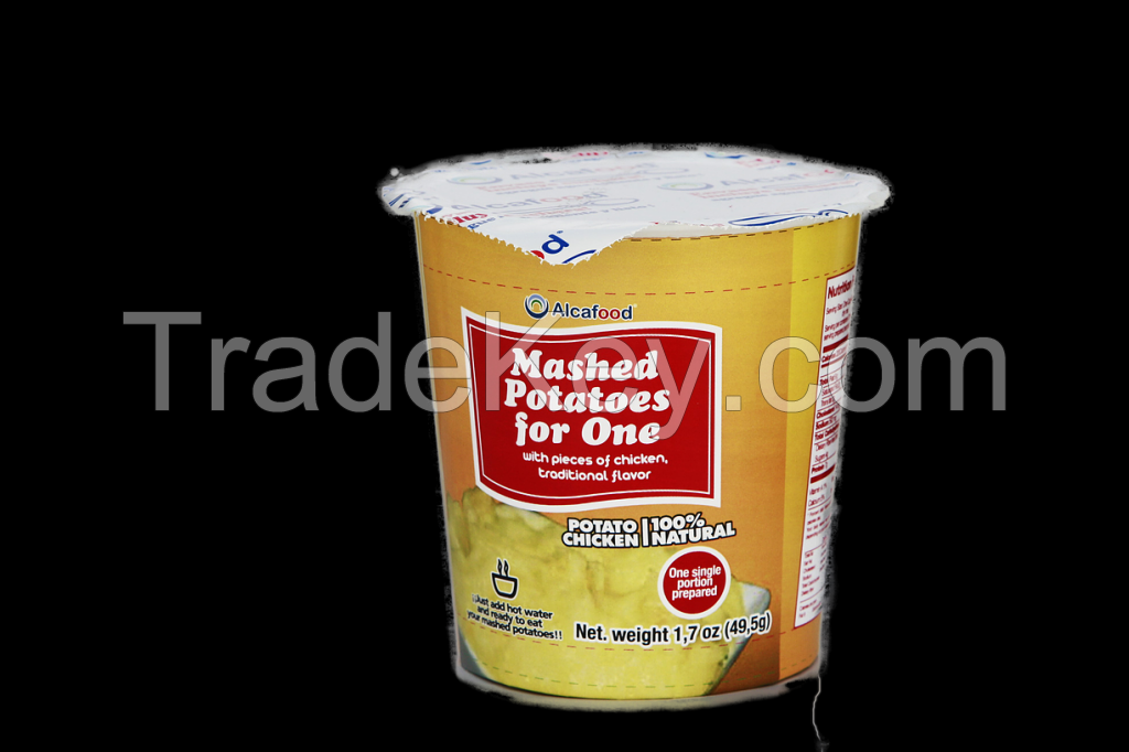 Instant CUP Mashed Potatoes for one 1.7 oz (49.5 grs) with chicken