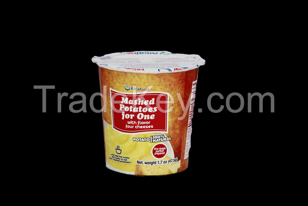 Instant CUP Mashed Potatoes for one 1.7 oz (47.5 grs) with four cheeses