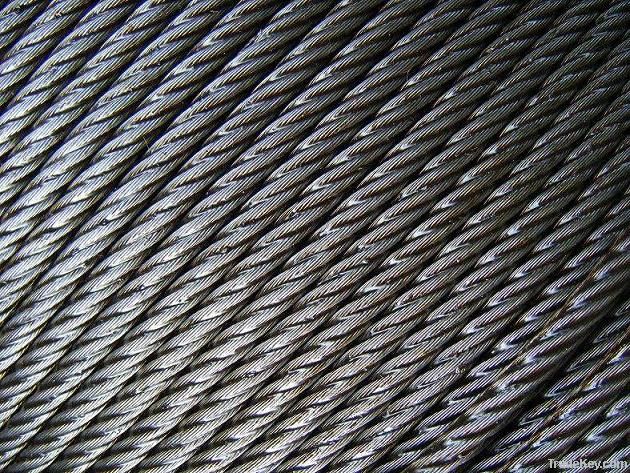 galvanized steel strand wire rope 1x19, 1X7, 1X19, 7X7, 7X19, 6X36SW,