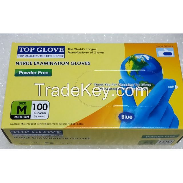 Top Glove Nitrile Powder Free Disposable Examination