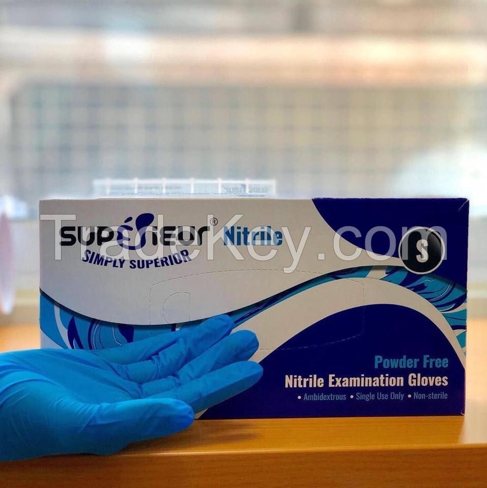 Supererieur Powder Free Nitrile Gloves