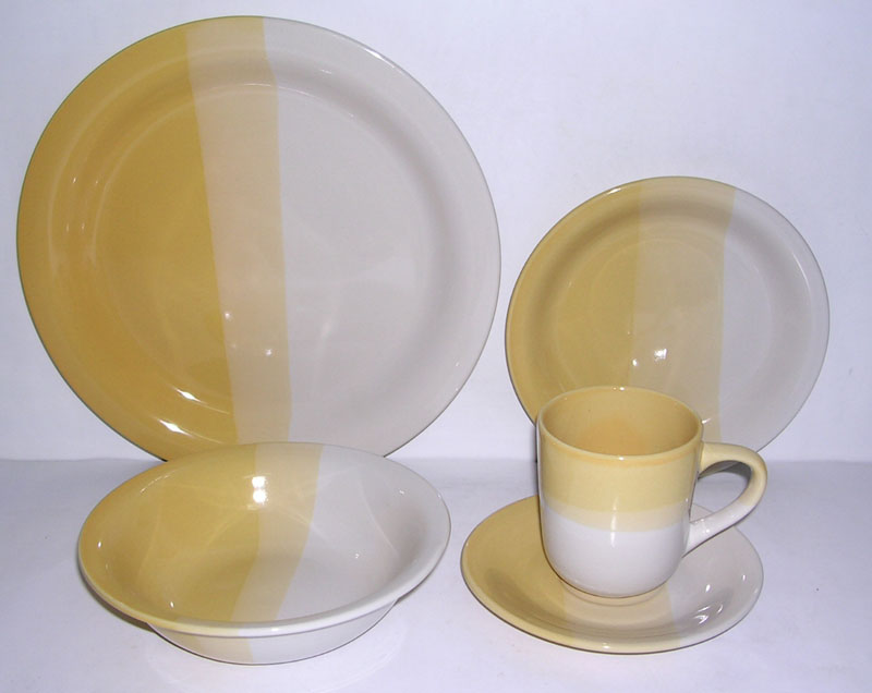 Solid Colour Glazed 20 pcs Dinner set