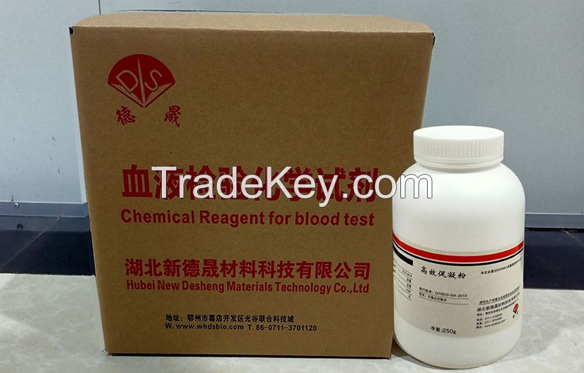 Blood coagulation powder for blood collection tube