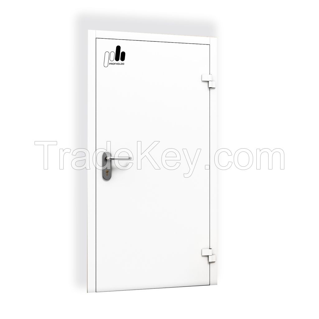 Industrial single leaf steel door