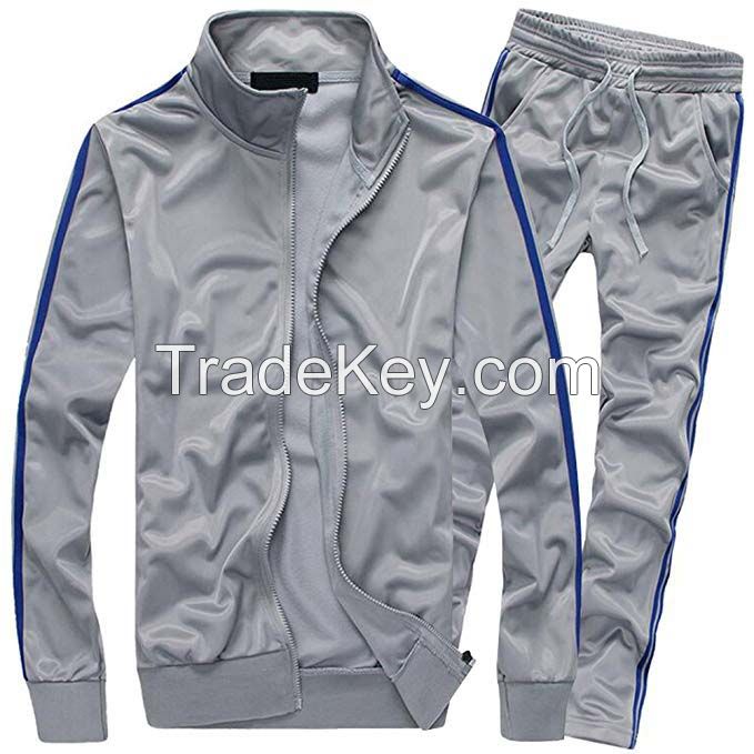 Slim fit sports track suit men bulk wholesale tracksuit