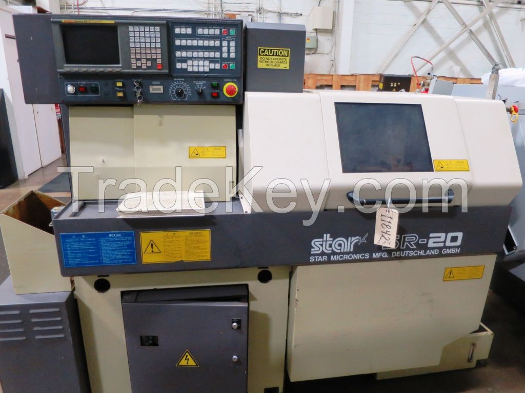 STAR SR20 MULTI AXIS SWISS TYPE SLIDING HEADSTOCK CNC AUTOMATIC LATHE