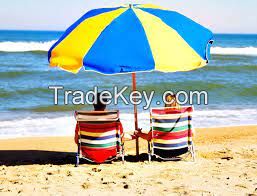 Beach Umbrella - 6.56FT Arc Length, 5.9FT Diameter Portable Beach Umbrellas