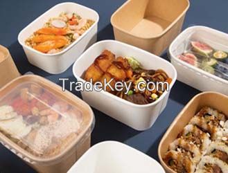 disposable tableware /New product recommendation, kraft paper square lunch box