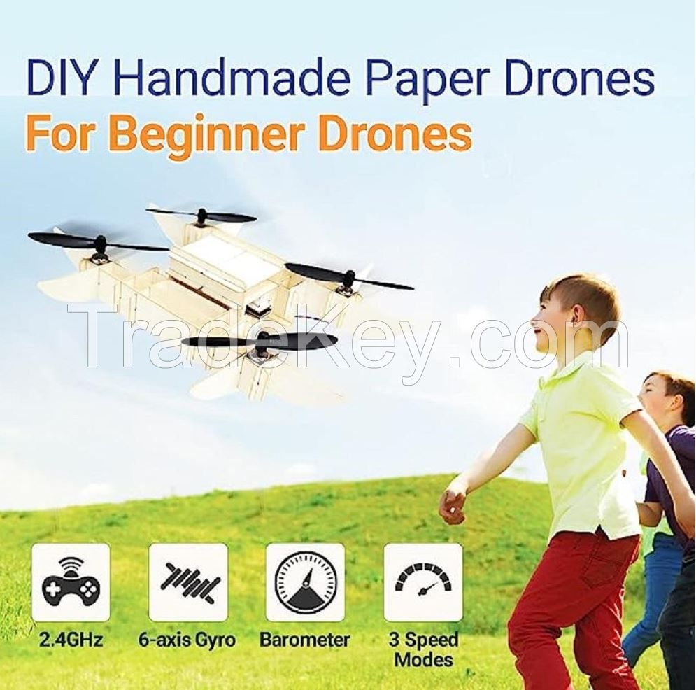 COCODRONE Paper Drone DIY Mini Drone for Kids Adults Beginner with Altitude Hold Headless Mode One K