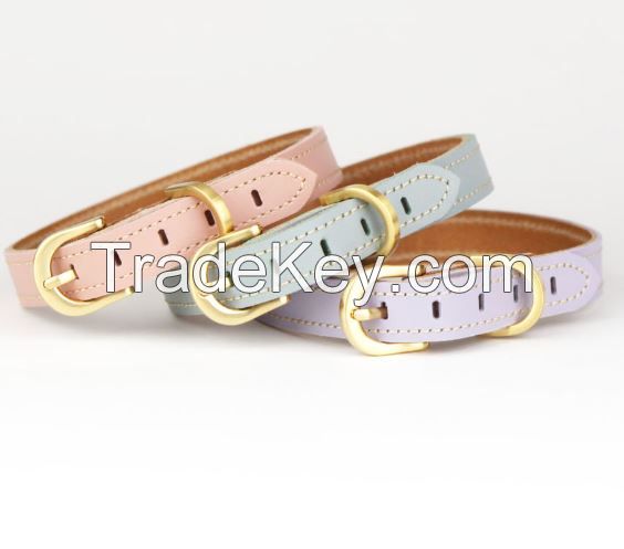 KANDOG genuine leather collar for dog (macaron-collar)