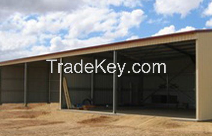 Agriculture and Industrial Portal Frame Style Structure Steel Sheds