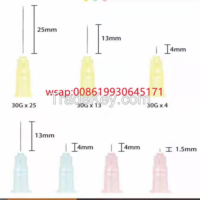 Disposable Meso Needle 30G 32G 34G 1.5mm 4mm 13mm 25mm Sterile single use hypodermic needle