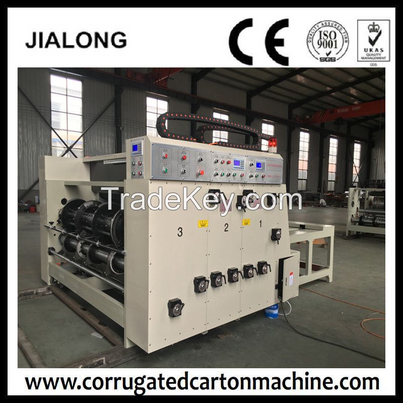 chain feeding printer slotter rotary die cutter machine