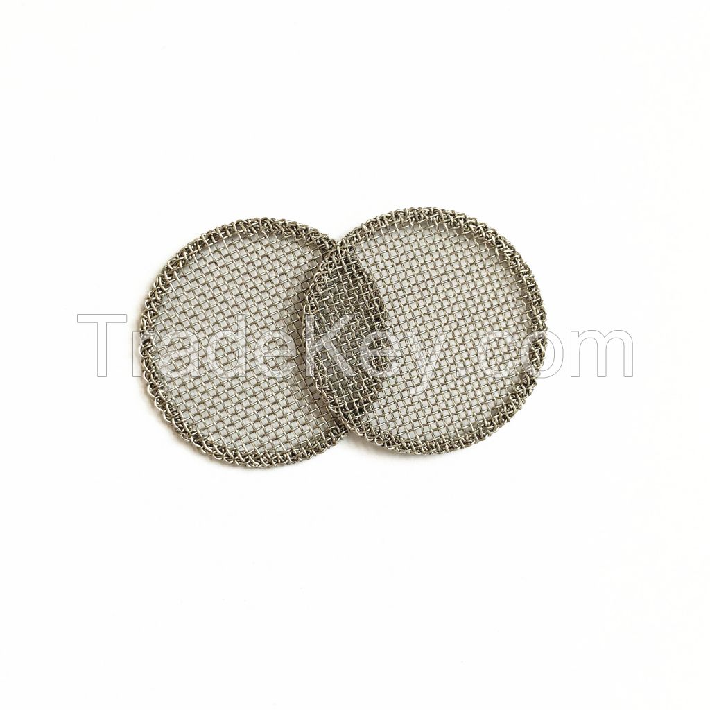 Customized Round Shape Stainless Steel Woven Wire Mesh Filter Disc