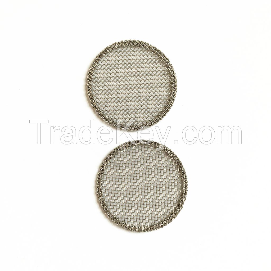 Customized Round Shape Stainless Steel Woven Wire Mesh Filter Disc