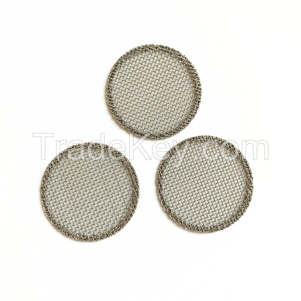 Customized Round Shape Stainless Steel Woven Wire Mesh Filter Disc