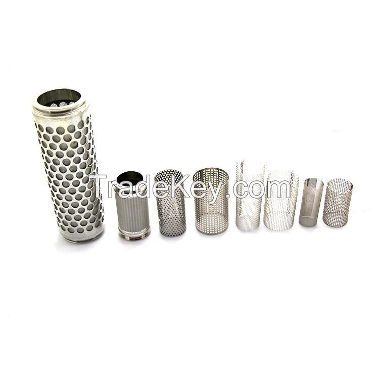 Custom-Make Stainless Steel Woven Wire Mesh Cylinder Filter Tube