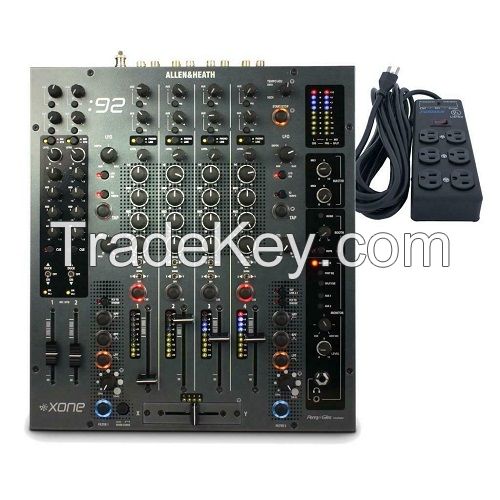 92 Fader 6 Channel DJ Mixer W/ FREE Furman Power Strip