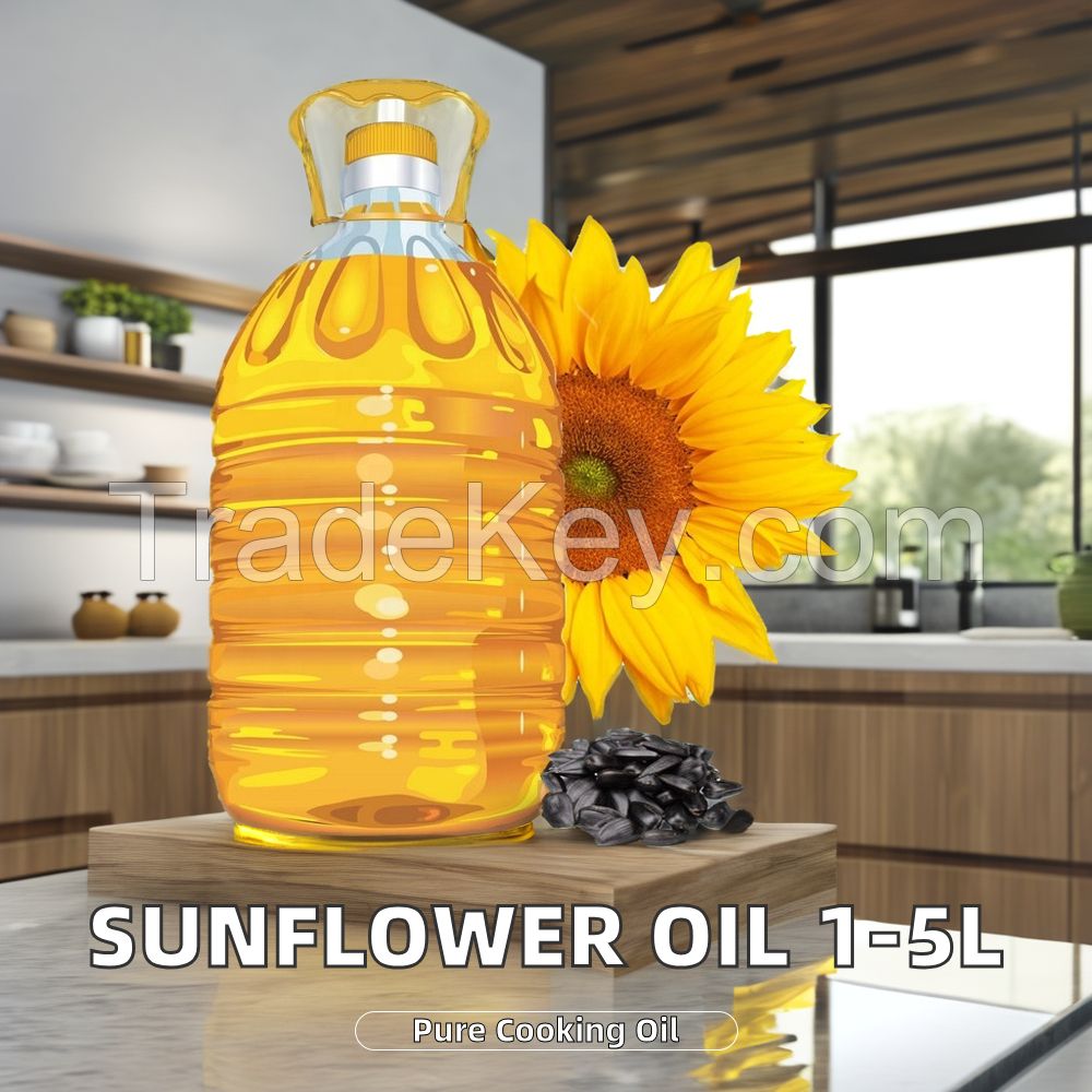 3 Litres 100% Pure Halal Certificate Royal Sun Cooking Oil Refined Sunflower Seeds Extract Ingredients Sunflower Oil