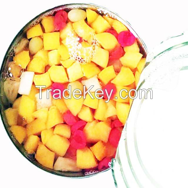 Hot Sale Fruit Ingredients Tropical Healthy Fruit Canned Fruit Cocktail