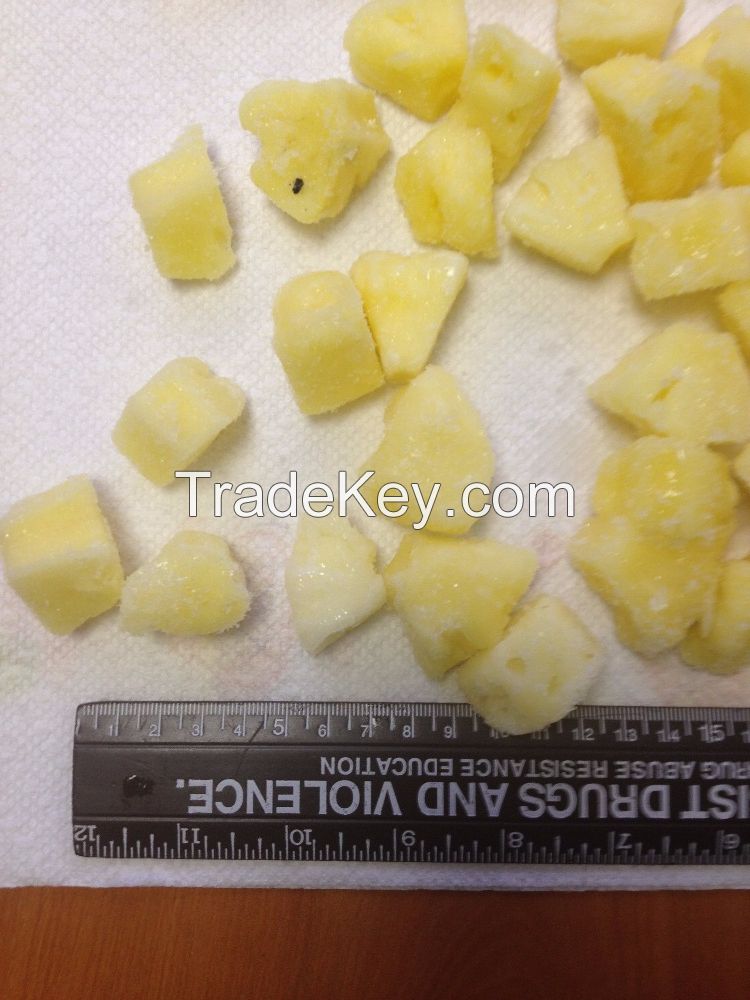 Frozen Fruit In Bulk Frozen Pineapple Freezing Vacuum Pack Packaging Small Package Frozen Cut Pineapple