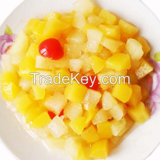 Hot Sale Fruit Ingredients Tropical Healthy Fruit Canned Fruit Cocktail
